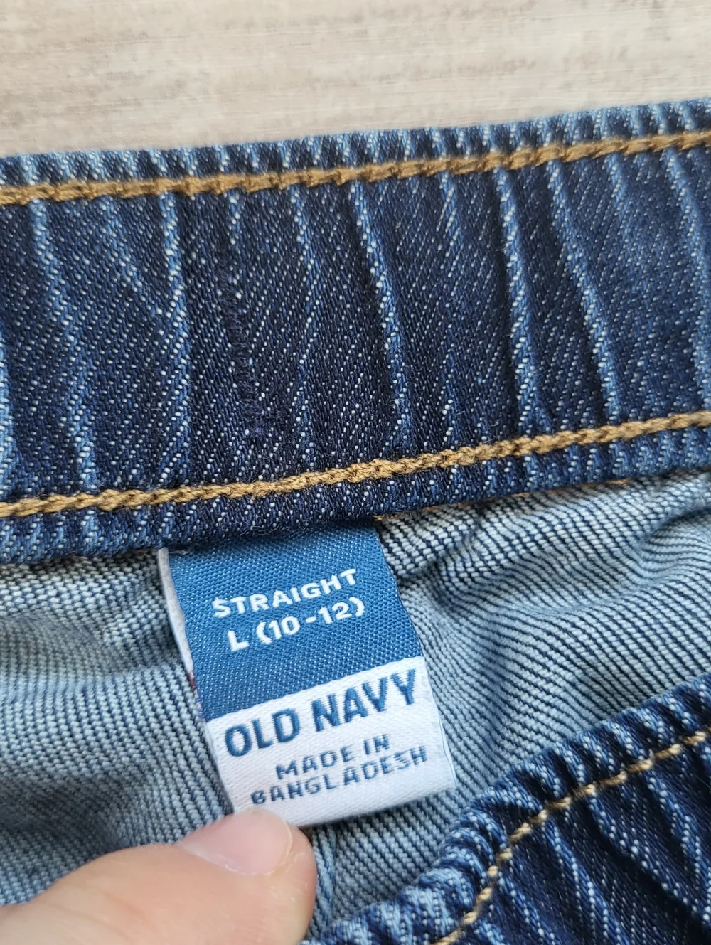Old Navy Wonder Nation Boys Size 10-12 Jeans Bundle Straight Blue Pull On